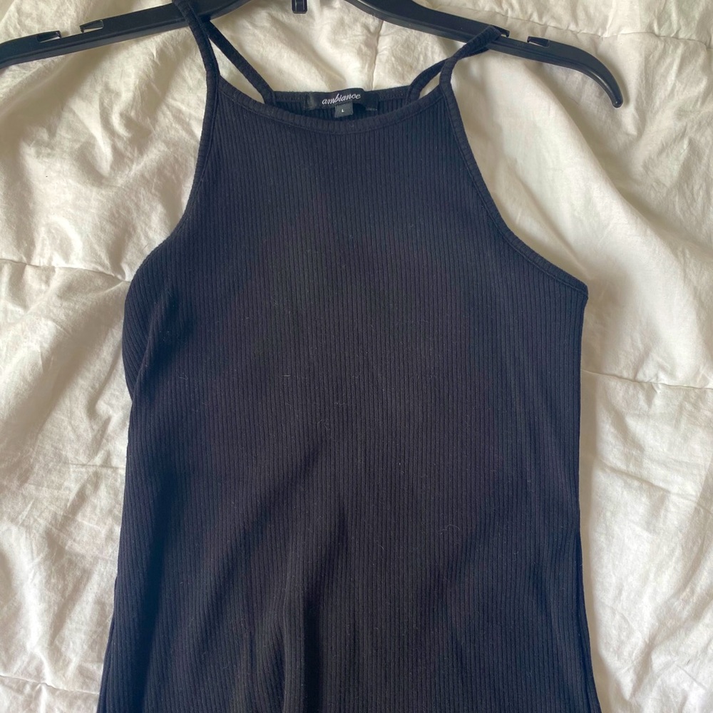 Black tank top